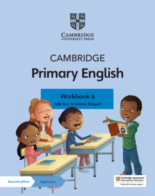 Book cover of: Cambridge Primary English Workbook 6 with Digital Access (1 Year). By: Sally Burt