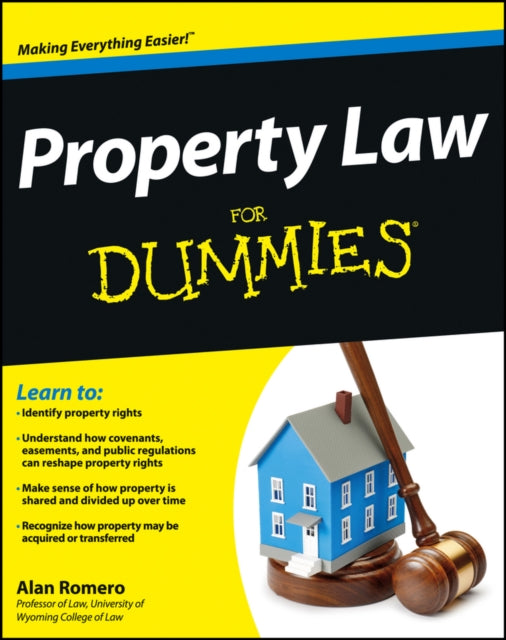 Book cover of: Property Law For Dummies. By: Dummies Press Staff