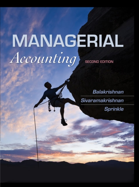 Book cover of: Managerial Accounting. By: Ramji Balakrishnan
