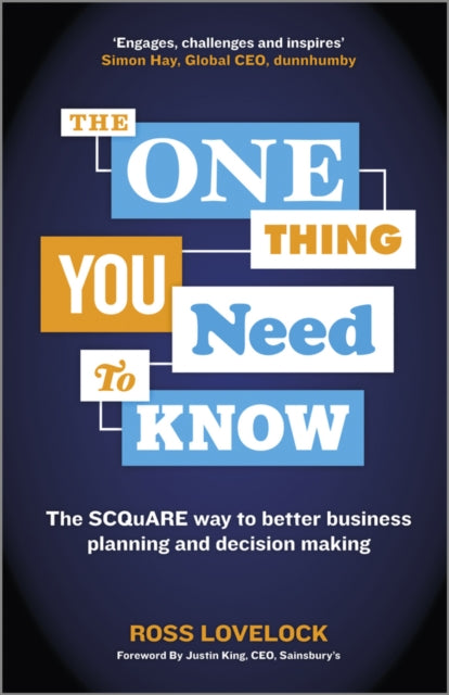 Book cover of: One Thing You Need to Know. By: Ross Lovelock