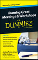 Book cover of: Running Great Meetings and Workshops For Dummies