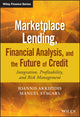 Book cover of: Marketplace Lending, Financial Analysis, and the Future of Credit. By: Ioannis Akkizidis