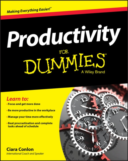 Book cover of: Productivity For Dummies. By: Ciara Conlon