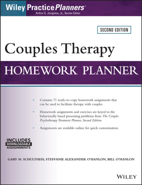 Book cover of: Couples Therapy Homework Planner. By: Gary M. Schultheis