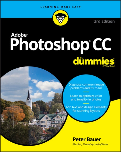 Book cover of: Adobe Photoshop CC For Dummies. By: Peter Bauer