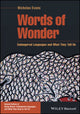 Book cover of: Words of Wonder. By: Nicholas N. Evans