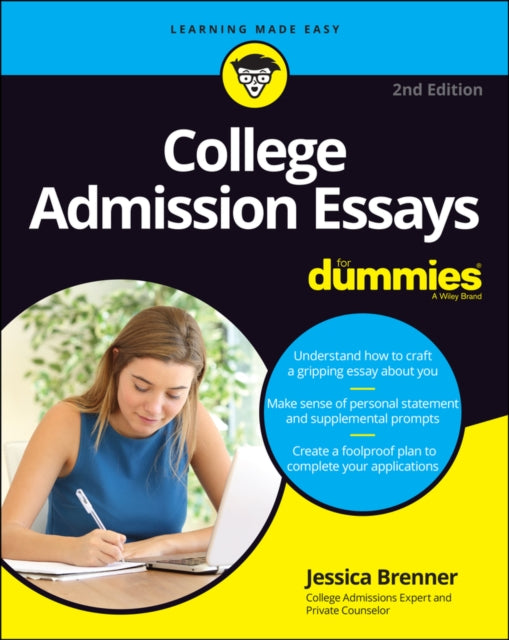 Book cover of: College Admission Essays For Dummies. By: Geraldine Woods