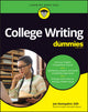 Book cover of: College Writing For Dummies. By: Joseph J. Giampalmi