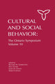 Book cover of: Culture and Social Behavior. By: Richard M. Sorrentino