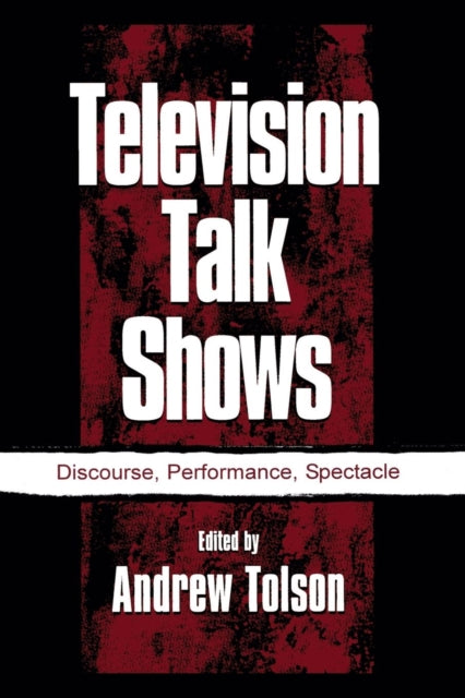 Book cover of: Television Talk Shows. By: Andrew Tolson