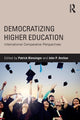 Book cover of: Democratizing Higher Education. By: Patrick Blessinger