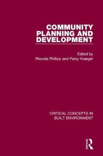 Book cover of: Community Planning and Development. By: Rhonda Phillips