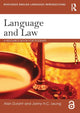 Book cover of: Language and Law. By: Alan Durant