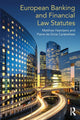 Book cover of: European Banking and Financial Law Statutes. By: Matthias Haentjens