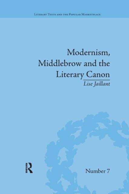 Book cover of: Modernism, Middlebrow and the Literary Canon. By: Lise Jaillant