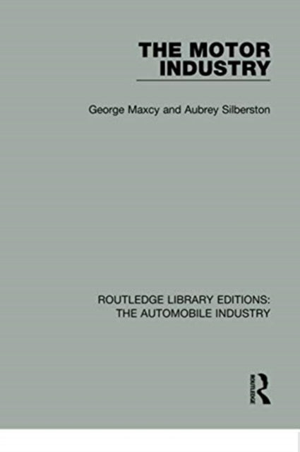 Book cover of: Motor Industry. By: George Maxcy