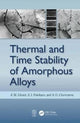 Book cover of: Thermal and Time Stability of Amorphous Alloys. By: A. M. Glezer