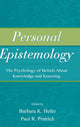 Book cover of: Personal Epistemology. By: Barbara K. Hofer