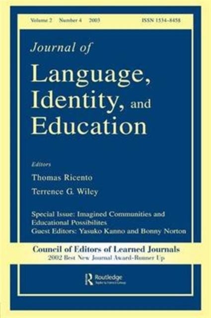 Book cover of: Imagined Communities and Educational Possibilities. By: Yasuko Kanno