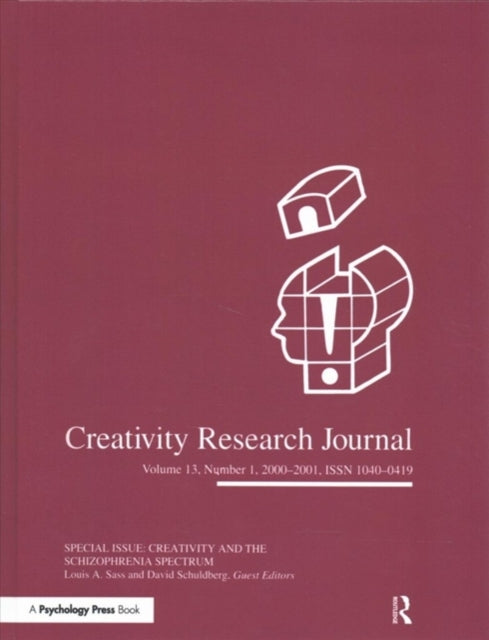 Book cover of: Creativity in the Schizophrenia Spectrum. By: Louis A. Sass