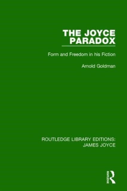 Book cover of: Joyce Paradox. By: Arnold Goldman
