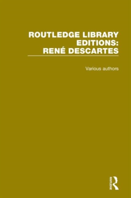 Book cover of: Routledge Library Editions: Rene Descartes