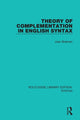 Book cover of: Theory of Complementation in English Syntax. By: Joan Bresnan