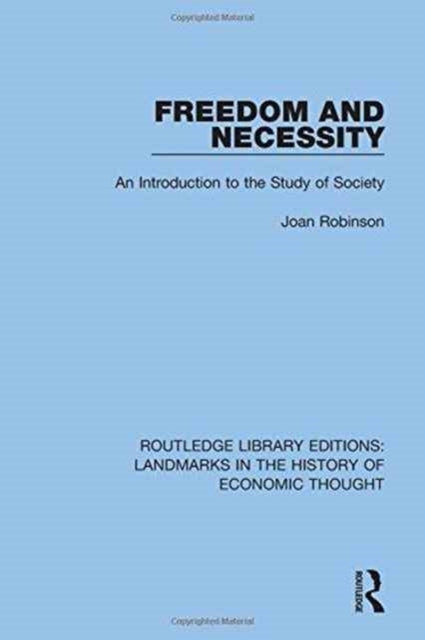 Book cover of: Freedom and Necessity. By: Robinson, Joan