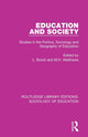 Book cover of: Education and Society. By: L. Bondi