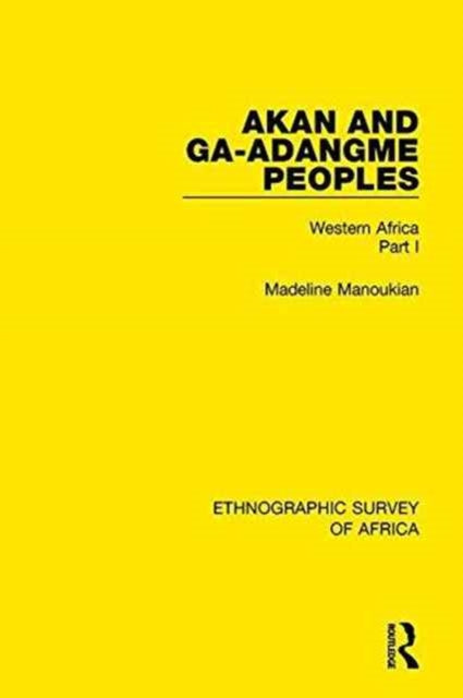 Book cover of: Akan and Ga-Adangme Peoples. By: Madeline Manoukian