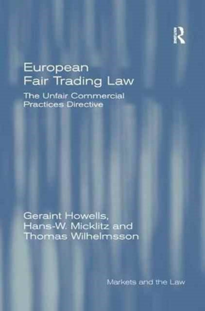 Book cover of: European Fair Trading Law. By: Geraint Howells