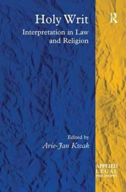 Book cover of: Holy Writ. By: Arie-Jan Kwak