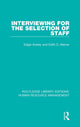 Book cover of: Interviewing for the Selection of Staff. By: Edgar Anstey