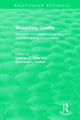 Book cover of: Measuring Quality: Education Indicators. By: Kathryn A. Riley