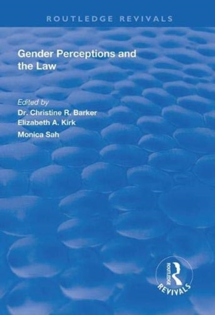 Book cover of: Gender Perceptions and the Law. By: Christine R. Barker