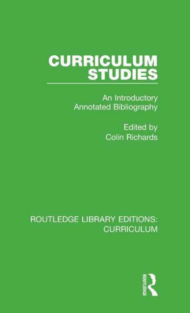 Book cover of: Curriculum Studies. By: Colin Richards