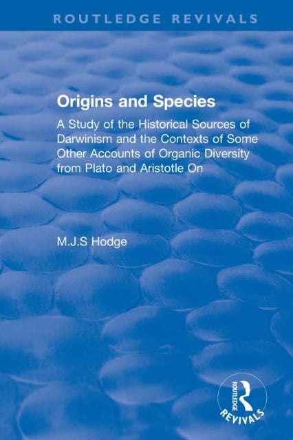 Book cover of: Origins and Species. By: Mjs Hodge