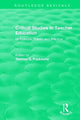 Book cover of: Critical Studies in Teacher Education. By: Thomas S. Popkewitz