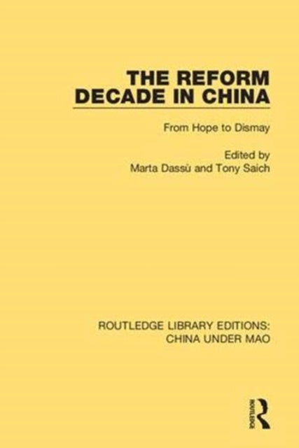 Book cover of: Reform Decade in China. By: Marta Dassù