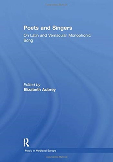 Book cover of: Poets and Singers