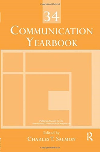 Book cover of: Communication Yearbook 34. By: Charles T. Salmon