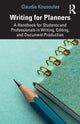 Book cover of: Writing for Planners. By: Claudia Kousoulas