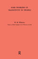 Book cover of: Some Problems of Transitivity in Swahili. By: W. H. Whiteley
