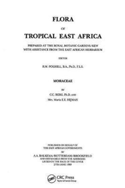 Book cover of: Flora of Tropical East Africa - Moraceae (1989)