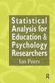 Book cover of: Statistical Analysis for Education and Psychology Researchers. By: Ian Peers