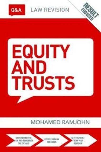 Book cover of: Q&A Equity & Trusts. By: Mohamed Ramjohn
