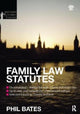 Book cover of: Family Law Statutes. By: Phil Bates