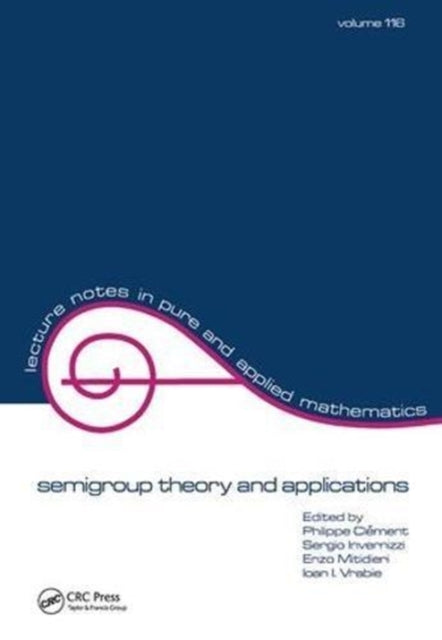Book cover of: semigroup theory and applications. By: Clement