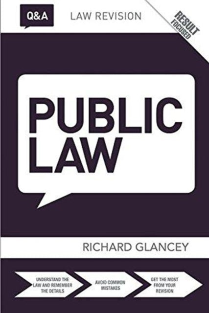Book cover of: Q&A Public Law. By: Richard Glancey