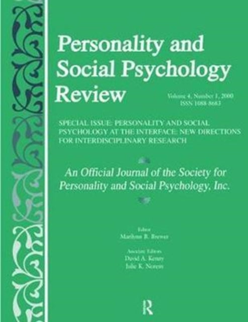 Book cover of: Personality and Social Psychology at the Interface. By: Marilynn B. Brewer